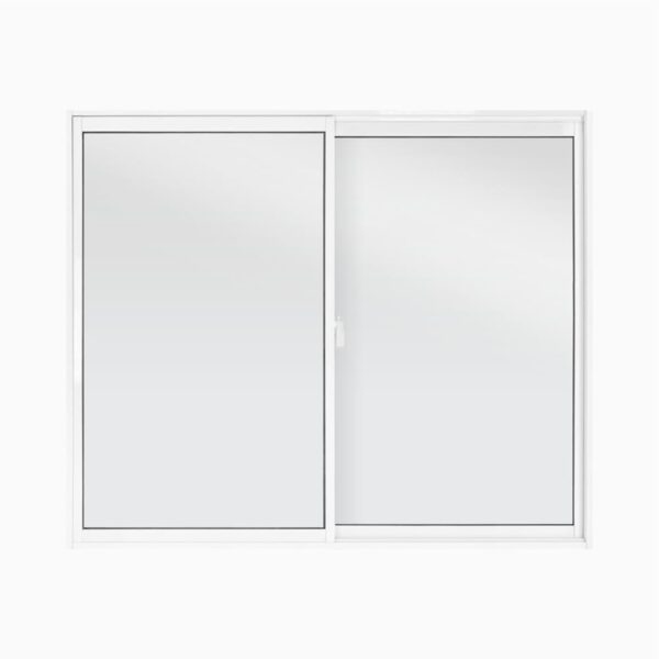 Janela de Correr 2 Folhas sem Grade Alumínio Branco Metalflex