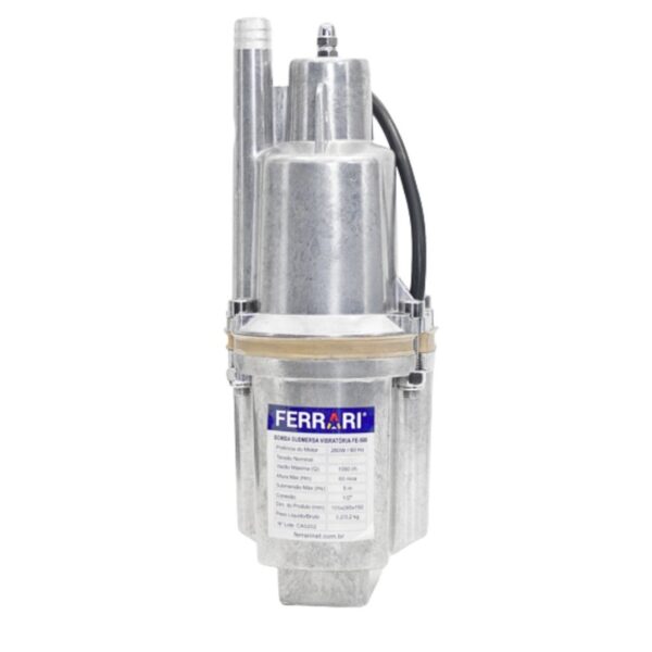Bomba Submersa Vibratória FE-500 1080L 60mca 220V 1/2″ Ferrari