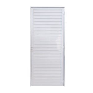 Porta Laminada Fechada Alumínio Branco 210x70cm Lux