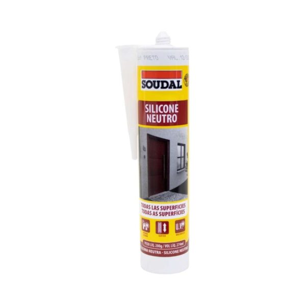 Silicone Neutro Construção Cinza 280g Soudal