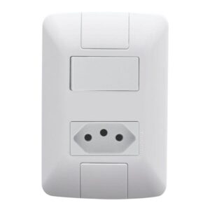 Conjunto Interruptor Simples + Tomada 10A 4×2 Aria Tramontina
