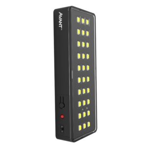 Luminária de Emergência LED Barra Preta 1W 100 Bivolt Avant