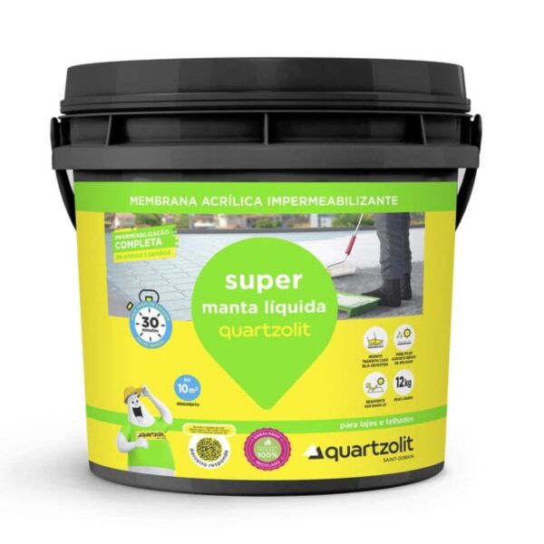 Super Manta Líquida Concreto 12kg Quartzolit