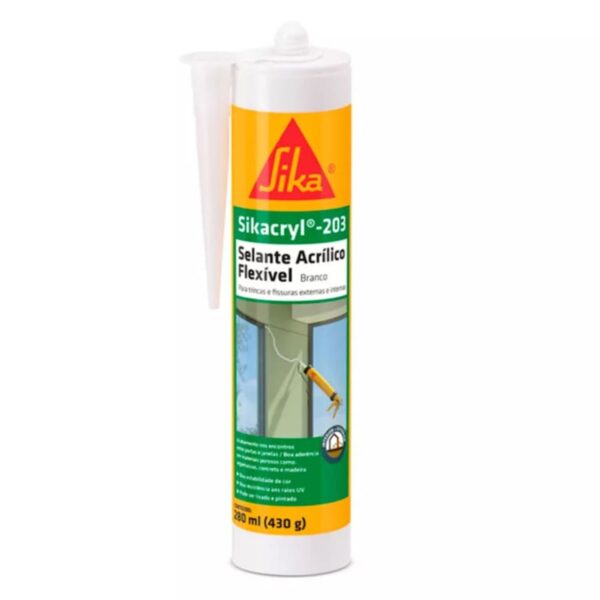 Selante Acrílico Flex Externas Sikacryl 203 280ml Sika