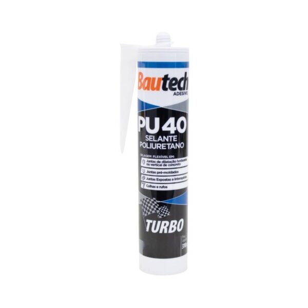 Selante Adesivo PU40 Turbo Preto  310g Bautech