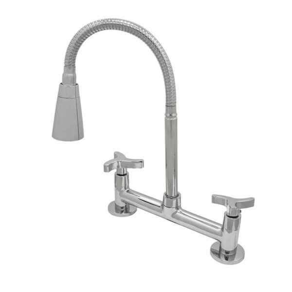 Misturador para Cozinha Mesa 1/4V Bica Alta Cromado Conic C54 3369