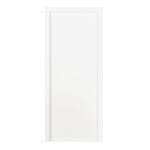 Kit Porta Lisa Colmeia HDF Branco Reversível sem Fechadura Bt 8 Vert