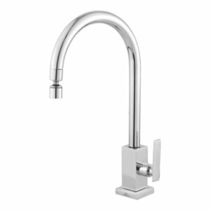 Torneira para Cozinha Mesa 1/4V Bica Alta Cromado Arejador Perfetto