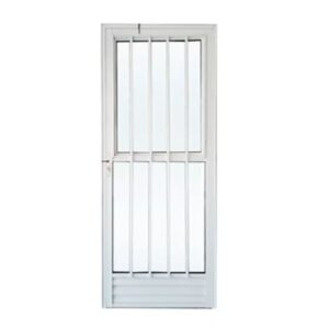 Porta Palito Alumínio Branco Vidro Liso 210x80cm Lider