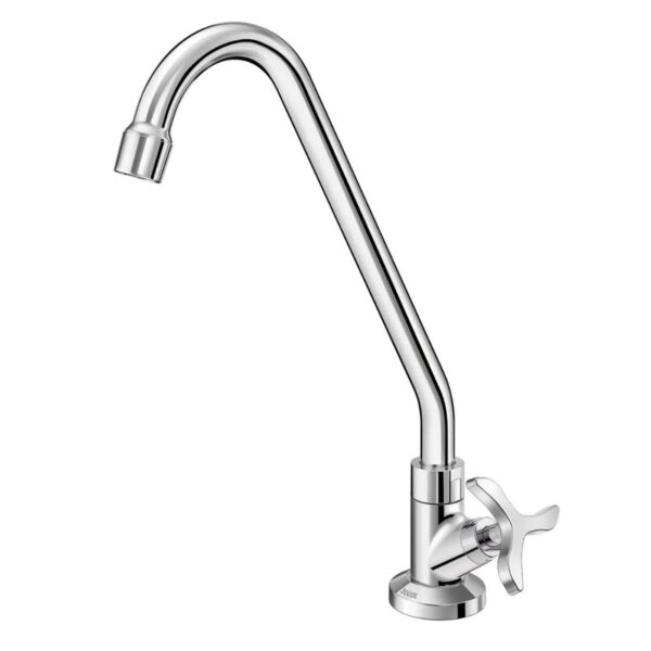 Torneira para Cozinha Mesa 1/4V Bica Alta Cromado Nova Pertutti