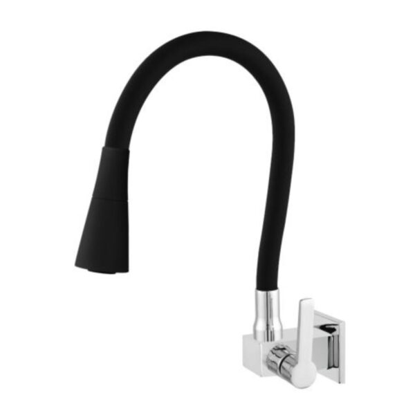 Torneira para Cozinha Parede 1/4V Bica Alta Cromado Double C55