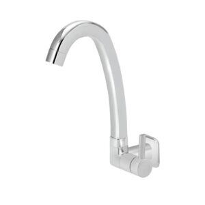 Torneira para Cozinha Parede 1/4V Bica Alta ABS Cromado 2260 C60