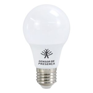 Lâmpada LED Bulbo Sensor de Presença Luz Branca E27 Bivolt Ourolux
