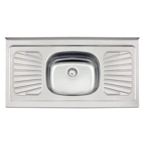 Pia para Cozinha Aço Inox Raggi com Válvula 105x52cm Tramontina