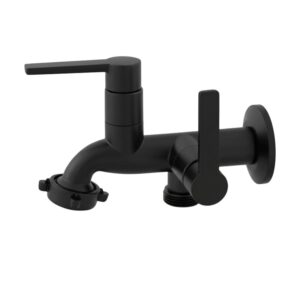 Torneira para Tanque e Máquina 1428 B75 Preta Higo Plast