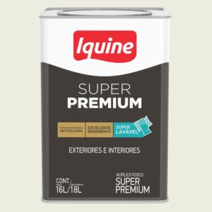 Tinta Premium Acrílica Fosco Super Premium Branco Gelo 18L Iquine