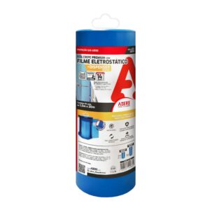 Fita Crepe Azul com Filme Eletrostático Dispenser Adere