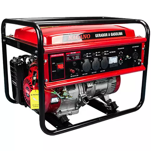 Gerador de Energia a Gasolina 4.4 KVA Monofásico Partida Manual – NG4100M