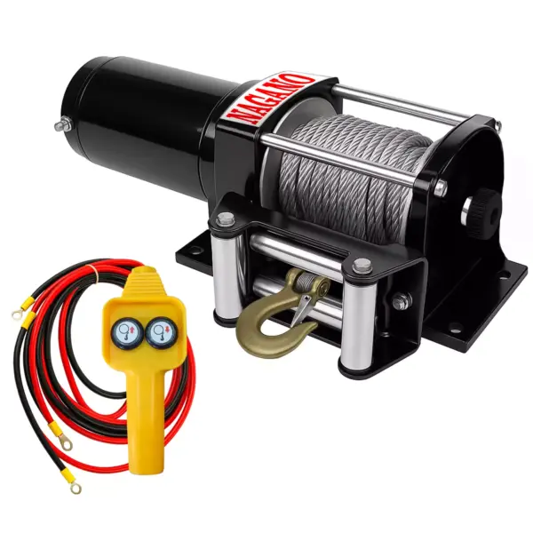 Guincho Elétrico 3000LB 1360 KG 12v para Quadriciclo Jipe Troller