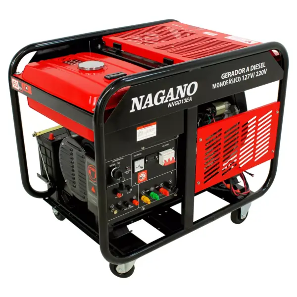 Gerador a Diesel 11kva Monofásico 110/220v Partida Elétrica Refrigerado a Ar – NNGD13EA