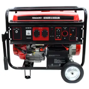 Gerador de Energia a Gasolina 8kva Monofásico 110-220v Partida Elétrica