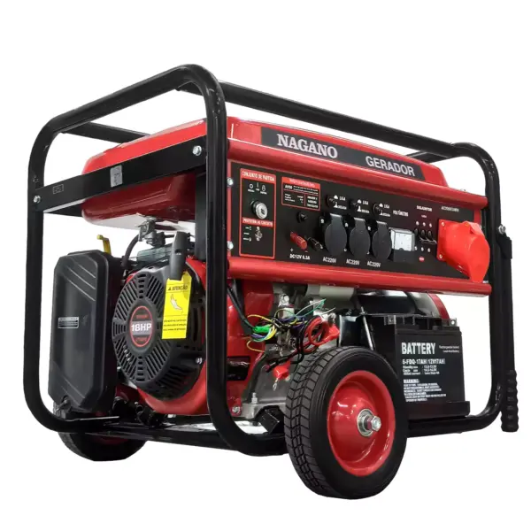 Gerador de Energia a Gasolina 10kva Trifásico 220/380v Partida Elétrica