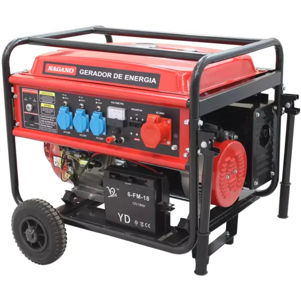 Gerador de Energia a Gasolina 10kva Trifásico 220v/380v Partida Elétrica