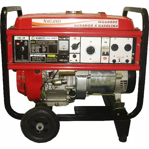 Gerador de Energia a Gasolina 4 tempos Monofásico 6 kva partida elétrica 110/220v – NG6000E
