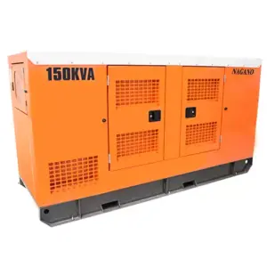 Gerador de Energia a Diesel, trifásico, partida elétrica silenciado, 150 kva, motor nagano 60hz, 110/220 V