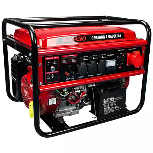 Gerador de Energia a Gasolina 6 KVA Trifásico Partida Elétrica – NG6100E3D