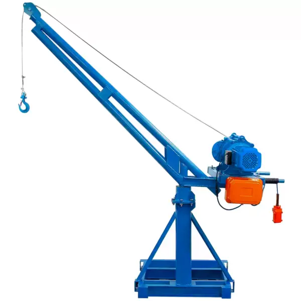 Mini Grua Guindaste 400kg 12,5m para Obras Trifásico