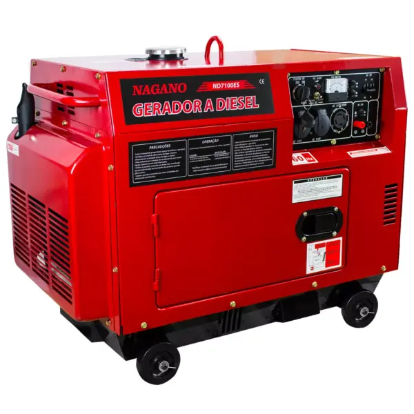 Gerador de Energia a Diesel Silenciado 6 KVA Monofásico Partida Elétrica – ND7100ES