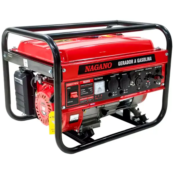 Gerador de Energia 3.6 KVA Gasolina Monofásico 110v/220v 7hp