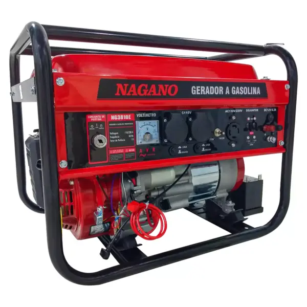 Gerador de Energia 3,6Kva a Gasolina Monofásico Partida Elétrica Motor 7hp