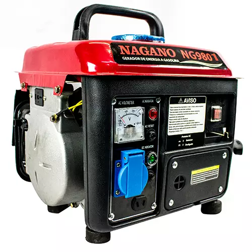 Gerador de Energia a Gasolina 0,95 KVA Monofásico 2T Partida Manual 60HZ – NG980