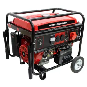 Gerador de Energia a Gasolina Trifásico 8kva 110-220v Partida Elétrica