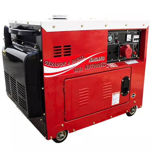 Gerador de Energia a Diesel, Trifásico 110v/220v, Silenciado, 6.0 kva, Partida elétrica – ND7000ES3