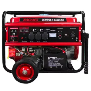 Gerador de Energia a Gasolina, 8 KVA, Monofásico Partida Elétrica – NG8100E