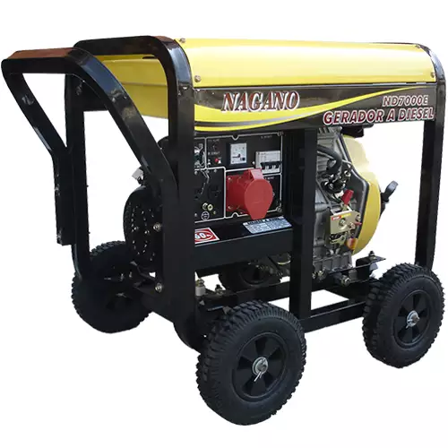 Gerador de Energia a Diesel 6 kVA Monofásico 110/220 V partida elétrica – ND7000E