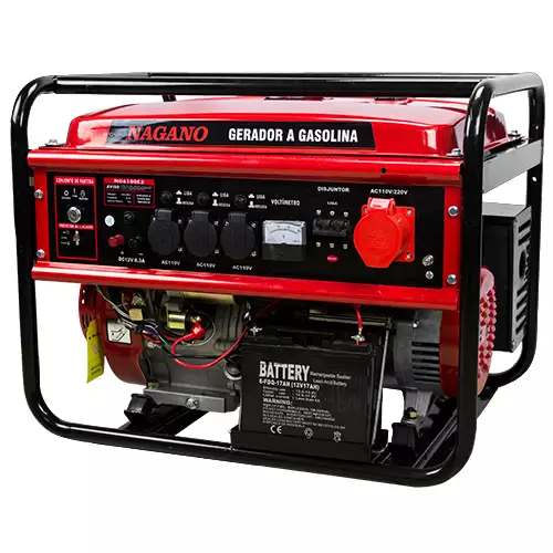 Gerador de Energia a Gasolina 6 KVA trifásico 110/220v Partida Elétrica – NG6100E3