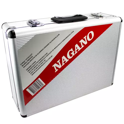 Maleta Organizadora de Ferramentas Padrão Alumínio Grande 45x33x14,5 – NMAG45