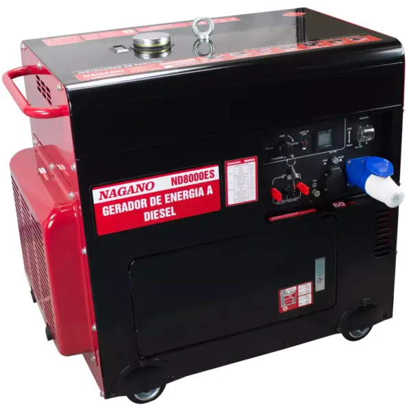 Gerador a Diesel Silenciado Monofásico 7 kVA 4T 60hz Partida Elétrica 110/220v 2hp – ND8000ES