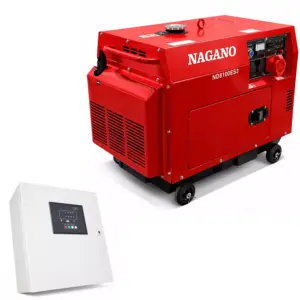 Gerador de Energia a Diesel 8kva Trifásico 110v/220v Silenciado Partida Elétrica Com QTA