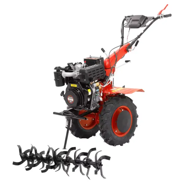 Micro Trator Motocultivador 10hp 406cc Diesel Partida Elétrica com Enxada Rotativa – NMCD10E
