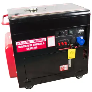 Gerador a Diesel Silenciado Trifásico 7Kva 4t 60hz Partida Elétrica 110/220v Motor 10.2HP 192 FE