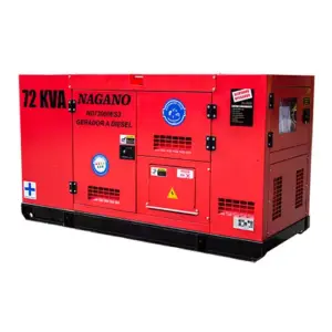 Gerador de Energia a diesel 72 KVA trifásico 110/220v Silenciado – ND72000ES3