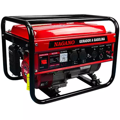 Gerador de Energia a Gasolina 2.2 KVA Monofásico Partida Manual – NG2500