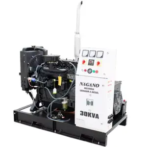 Gerador de Energia a Diesel 30 kVA de Potência, Trifásico, 4 Cilindros – Partida Elétrica Aberto – ND30000EA3