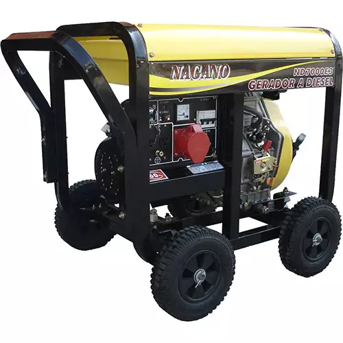 Gerador de Energia a Diesel Trifásico 6 kva partida elétrica 110/220v – ND7000E3