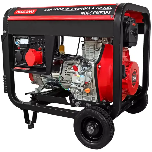 Gerador de Energia 10kva Diesel Partida Elétrica 110v/220v 14hp Trifásico